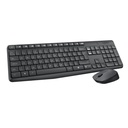 Teclado y mouse Logitech MK235 Inalámbrico USB Negro Español