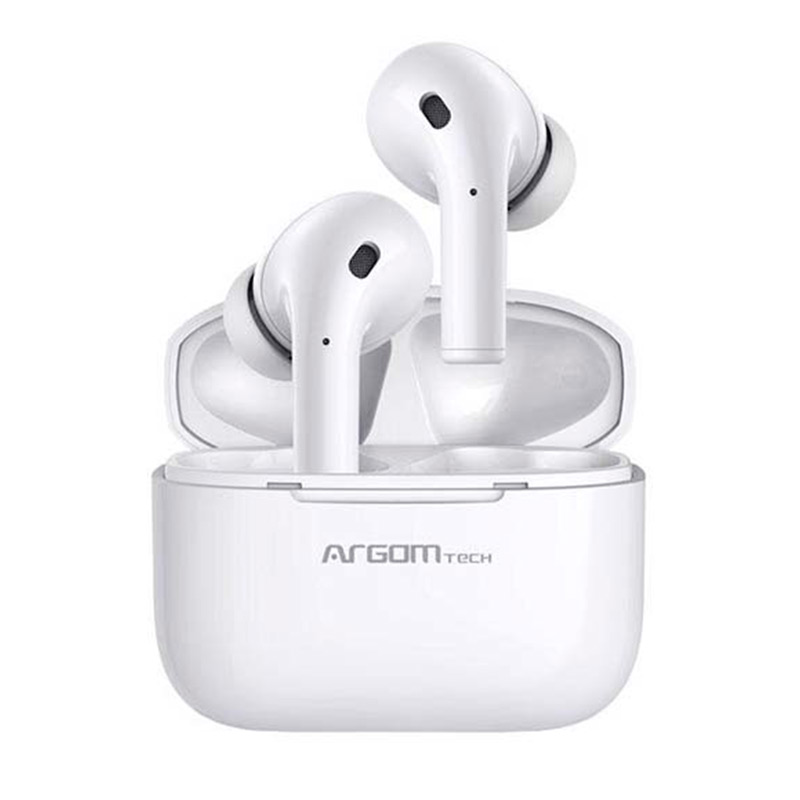 Audífonos Argom Bluetooth In-ear SkeiPods E70 con Microfono Blanco