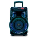 Bocina Bluetooth Dolphin SP-17RBT Trolley 15" con Micrófono 80 RMS Negro