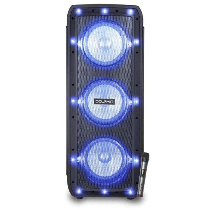 Bocina Bluetooth Dolphin SP-310RBT Triple 10" 100W Negro