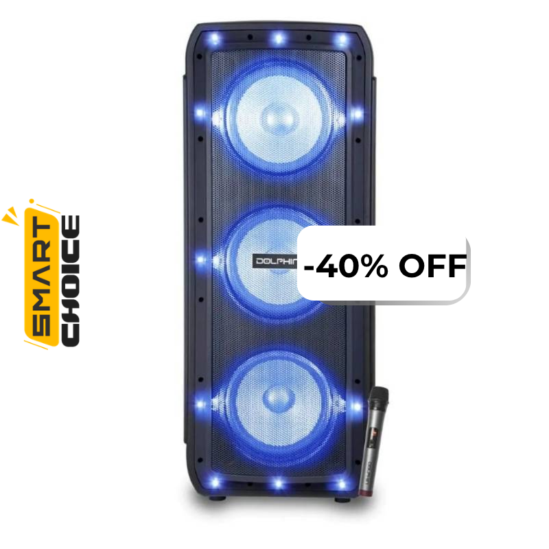 Bocina Bluetooth Dolphin SP-310RBT Triple 10" 100W Negro