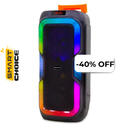 Bocina Bluetooth Dolphin SP-1060RBT Party Speaker Dual 10" 3100W Negro