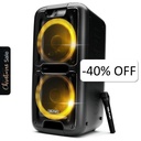 Bocina Bluetooth Dolphin SP-2100RBT Party Speaker Dual 10”  3400W Negro