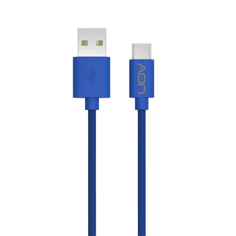 Cable USB a USB-C AON AO-CB-4003 3.5 Metros Trenzado Azul