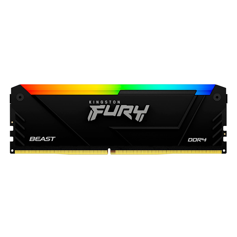 Memoria RAM DDR4 DIMM 16GB Kingston Fury Beast RGB Disipador 3200MHz CL16