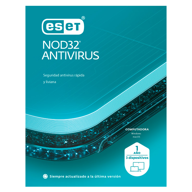 Licencia ESET NOD32 Antivirus Para 3PC 1Año ***Digital***