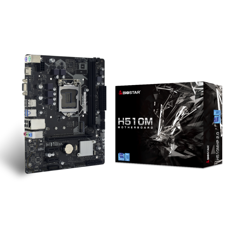 Motherboard Biostar H510MH 2.0 Socket LGA1200 11th y 10th Gen 2xDDR4 Micro-ATX Open Box
