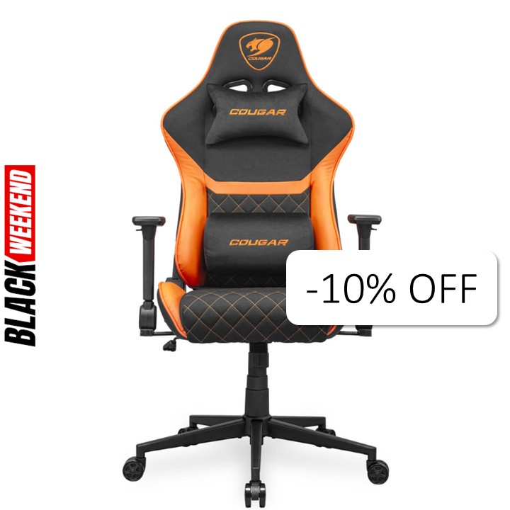 Silla Gaming Cougar Armor One V2 F Negro Naranja
