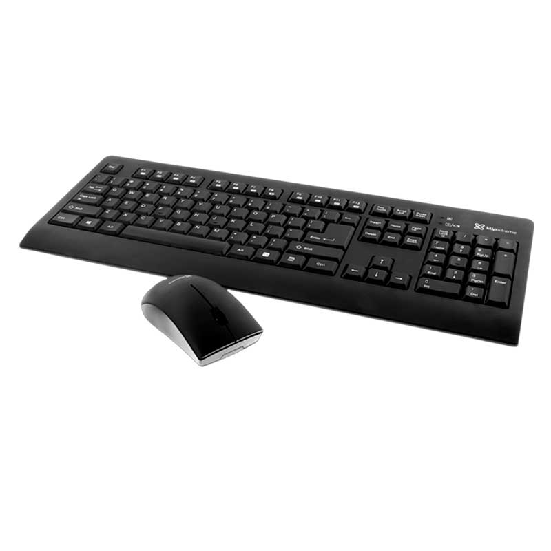 Teclado y Mouse inalámbrico Klip Xtreme Inspire USB Negro Ingles
