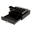 Cash Drawer AON CDK-45B para Billetes y Monedas Negro