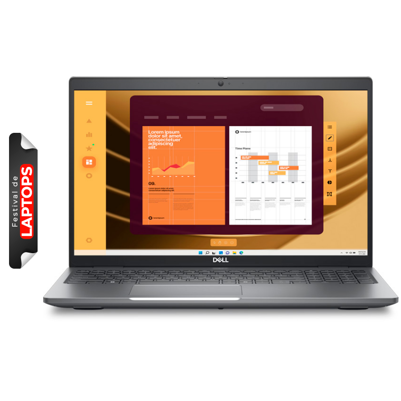Laptop Dell Latitude 5550 15.6" Ultra Core 7 155U 16GB RAM 512GB SSD Gris Oscuro W11 Pro Teclado Español