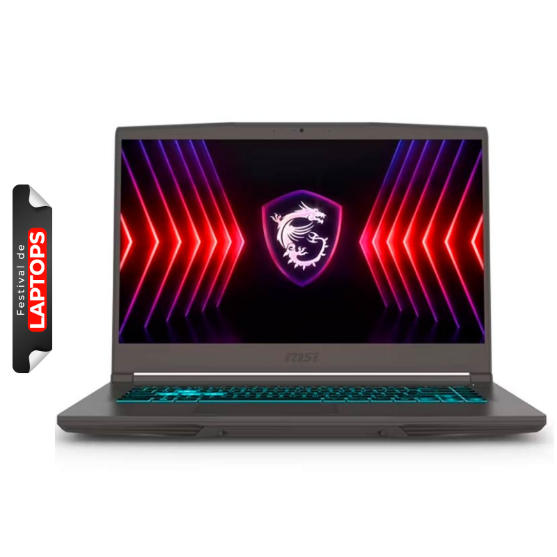 Laptop MSI Thin 15 B13VF 15.6" i5-13420H 16GB RAM 512GB SSD RTX 4060 8GB Gris W11 Home Teclado Inglés