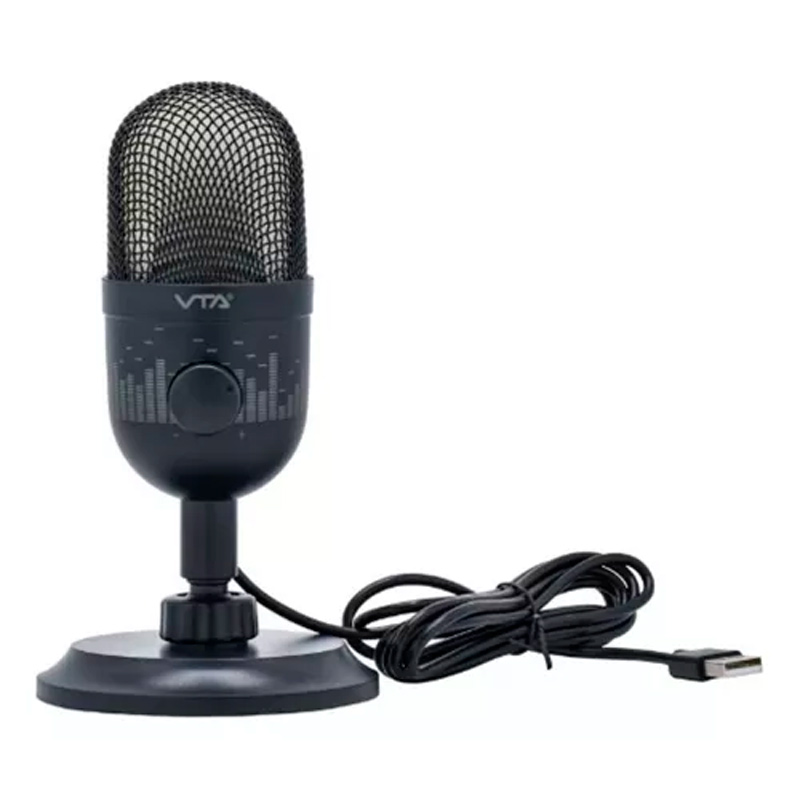 Micrófono VTA+ A-309 RGB USB Negro