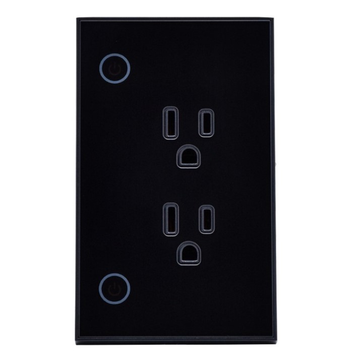Tomacorriente de Pared Ineligente VTA+ 2 Tomas + Botón de Iluminación Smart Home Wi-Fi