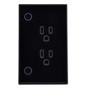 Tomacorriente de Pared Ineligente VTA+ 2 Tomas + Botón de Iluminación Smart Home Wi-Fi