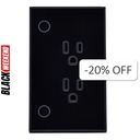 Tomacorriente de Pared Ineligente VTA+ 2 Tomas + Botón de Iluminación Smart Home Wi-Fi