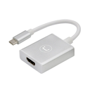 Adaptador Unno Tekno USB-C a HDMI 4k AD3001SV Macho-Hembra Plateado