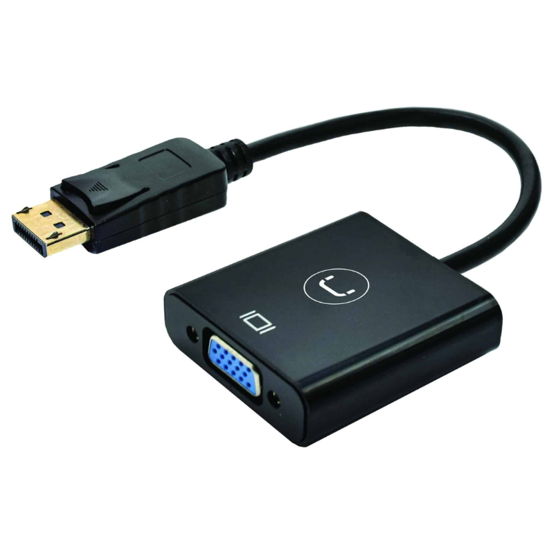 Adaptador DisplayPort a VGA Unno Tekno AD3006BK Macho-Hembra Negro