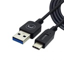 Cable USB a USB-C Unno Tekno CB4054BK 1.5 Metros Negro