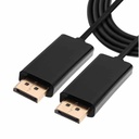 Cable Displayport Unno Tekno CB4060BK 1.8 Metros Negro