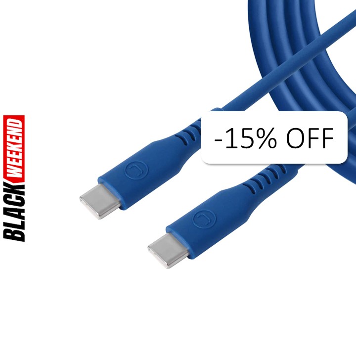 Cable USB-C a USB-C Unno Tekno CB4073BL 1.5 Metros Azul