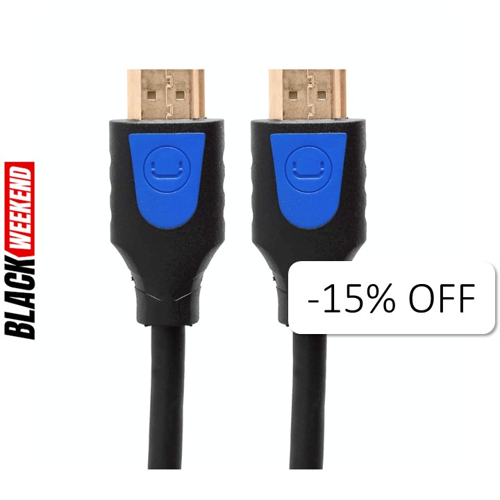Cable HDMI 2.0 4K Unno Tekno CB4231BK 3 Metros Macho-Macho Negro