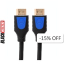Cable HDMI 2.0 4K Unno Tekno CB4231BK 3 Metros Macho-Macho Negro