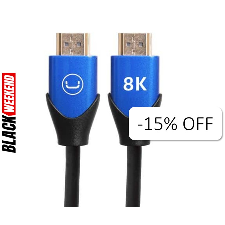 Cable HDMI 2.1 8K Unno Tekno CB4232BK 3 Metros Macho-Macho Negro