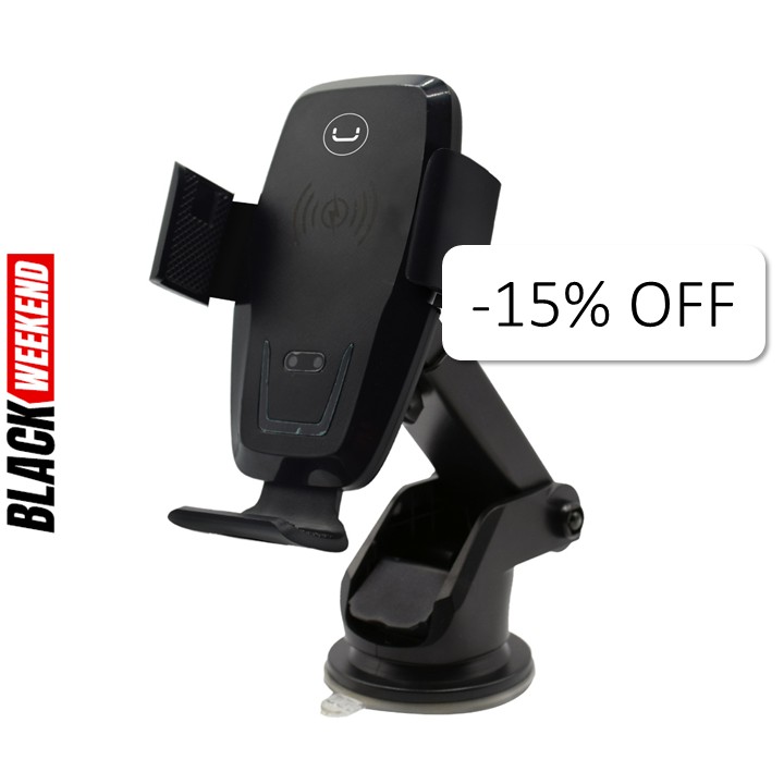 Base para Celular Carga Inalámbrica Unno Tekno CH3009BK Brazo Extendible