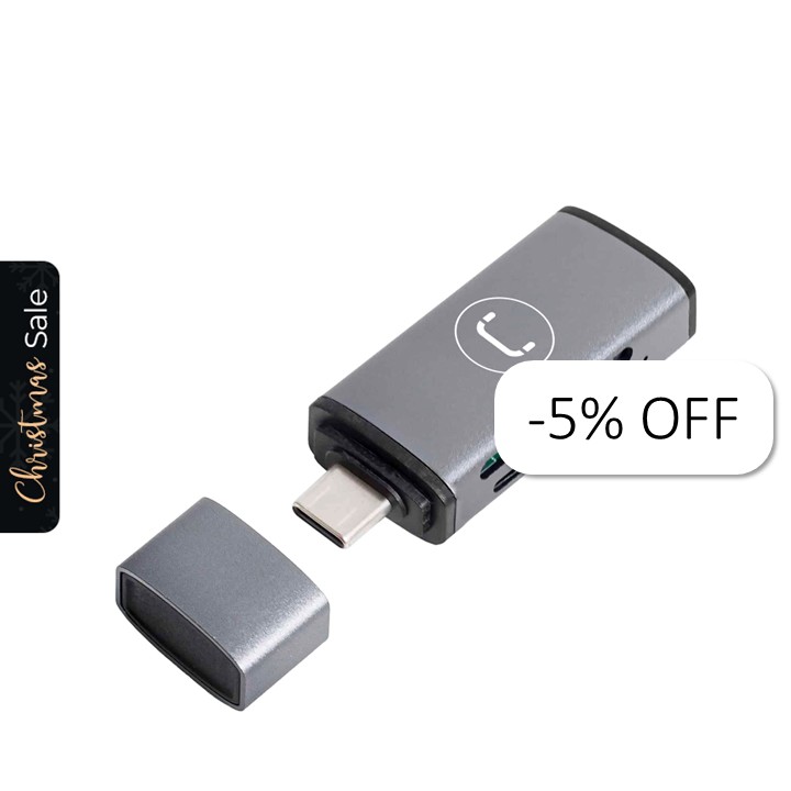 Lector de Tarjetas UnnoTekno CR1005GY USB-C 3.0 Universal Gris