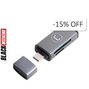 Lector de Tarjetas UnnoTekno CR1005GY USB-C 3.0 Universal Gris