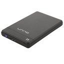 Enclosure 2.5" Unno Tekno SATA a USB 3.0 Negro