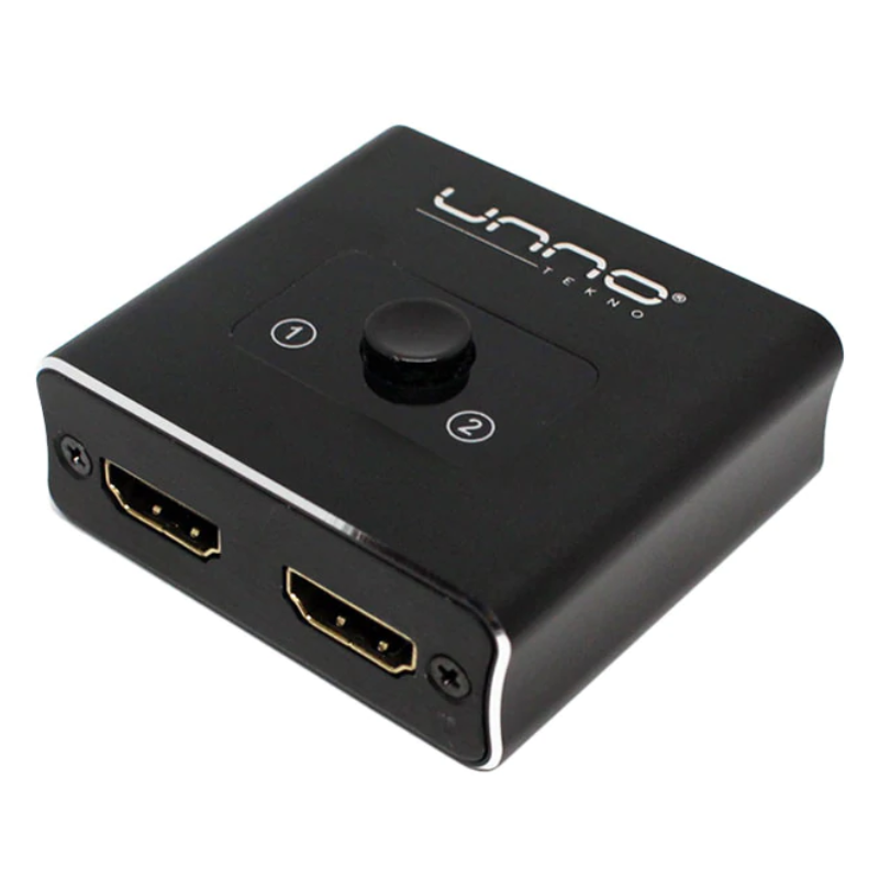 Splitter Unno Tekno HB1201BK 2 Puertos HDMI