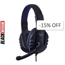 Audífonos Tipo Headset Unno Tekno HS7214BL USB Ace14 con Micrófono Negro-Azul