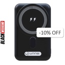 PowerBank Unno Tekno PB2311BK 10000 mAh USB/USB-C/Inalámbrico Negro