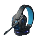 Audífonos Tipo Headset Unno Tekno HS7230BL USB Brave con Micrófono Negro-Azul