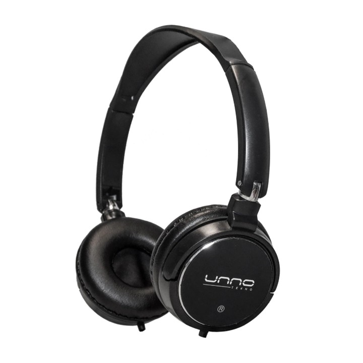 Audífonos Tipo Headset Unno Tekno HS7308BK 3.5mm Sonic Negro