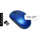 Mouse Inalámbrico Unno Tekno Curve 1200DPI Azul