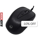 Mouse Alámbrico Unno Tekno Trek 1600DPI Negro