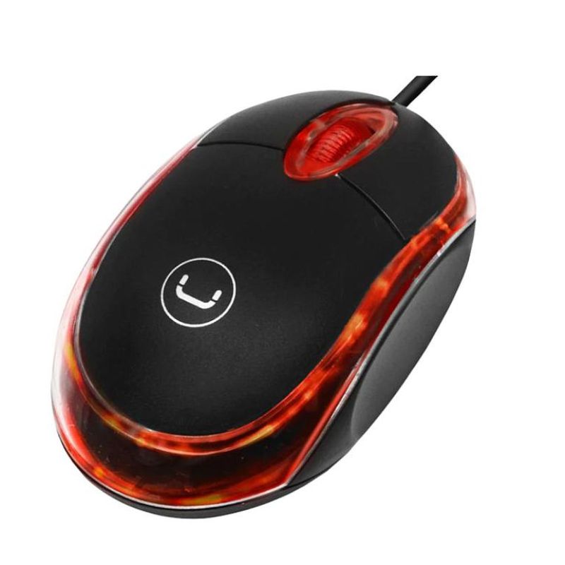 Mouse Alámbrico Unno Tekno Trans 800DPI Negro