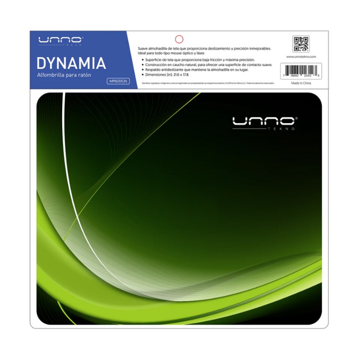 Mousepad Unno Tekno Dynamia Verde