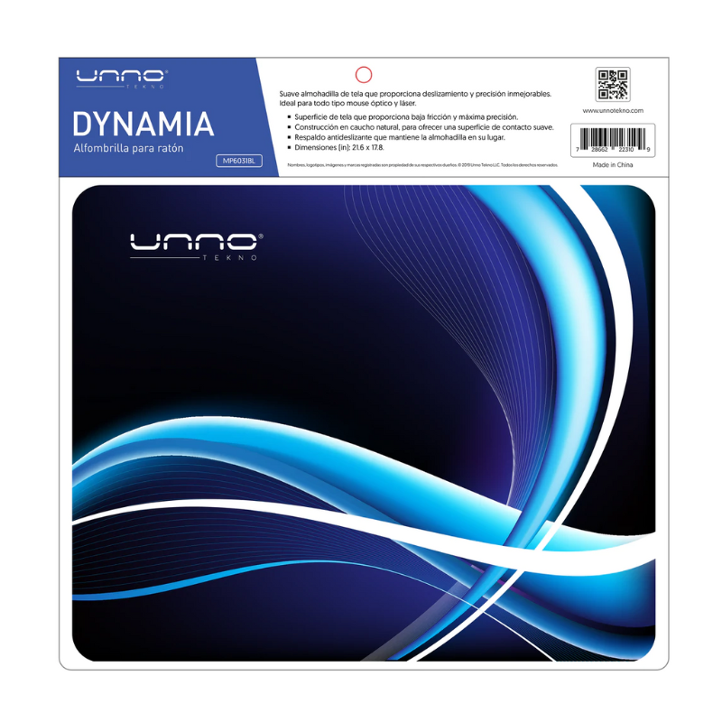 Mousepad Unno Tekno Dynamia Azul