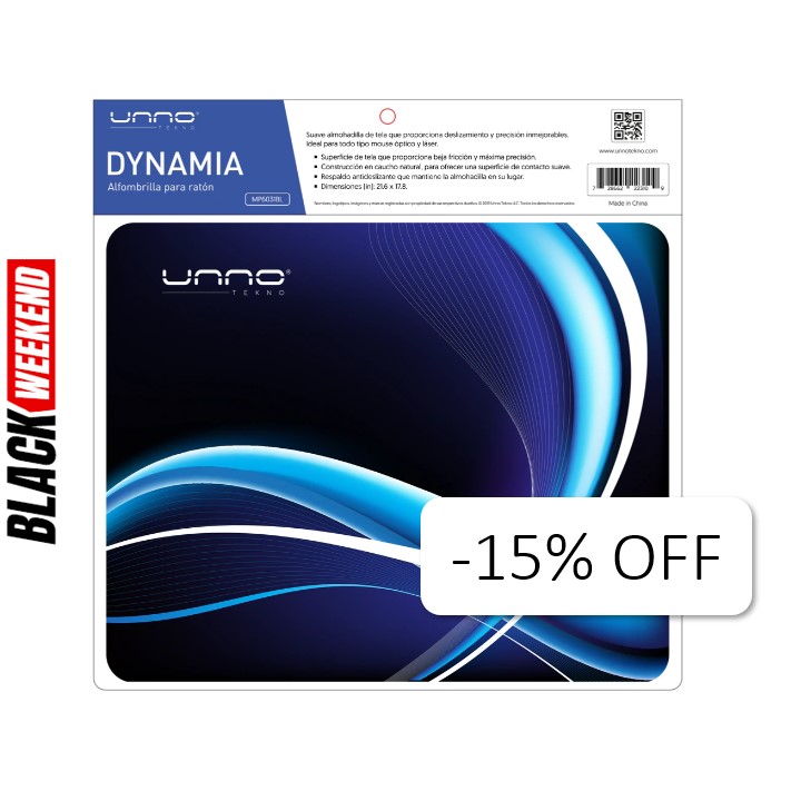 Mousepad Unno Tekno Dynamia Azul