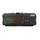 Teclado Gaming Alámbrico USB Unno Tekno Brave Inglés RGB Negro