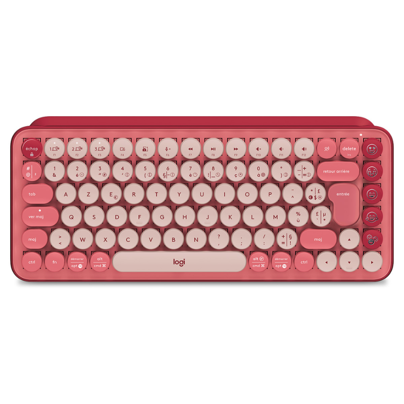 Teclado Mecánico Inalámbrico Logitech POP Heartbreaker Fucsia-Rosado Español Open Box