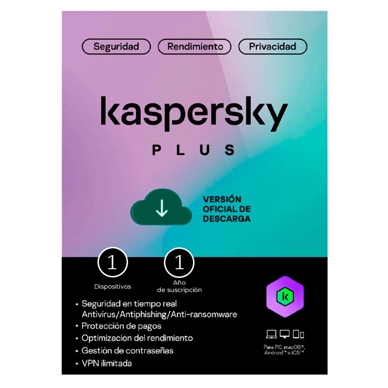 Licencia Kaspersky Plus
