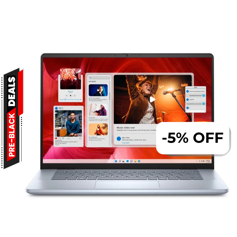 Laptop Dell Inspiron 2 En 1 16" Touch Intel Ultra 7 16GB RAM 1TB SSD W11 Home Plateado Teclado Inglés