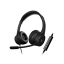Audifonos tipo Headset Klip Xtreme KlearCom USB con Micrófono Negro