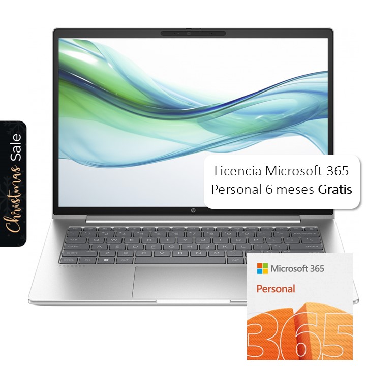 Laptop HP ProBook 445 G11 14" AMD Ryzen 5 7535U 16GB RAM 512GB SSD W11 Pro Plateado