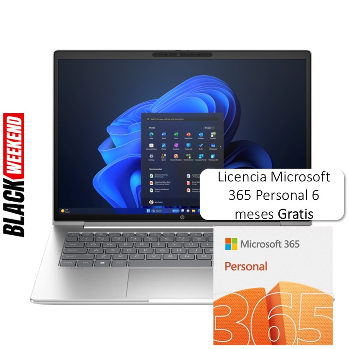 Laptop HP ProBook 440 G11 14" Intel Ultra 7 155U 16GB RAM 1TB SSD W11 Pro Plateado Teclado Español